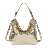 Gold Fashion Women Leather Handbags Female Shoulder Bag Ladies Hand Bags Purses and Handbags Gold Crossbody Bag for Women 2019