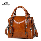 100% Genuine Leather Fashion Women Shoulder Bag Black Handbag Elegant Lady Messenger Crossbody Purse Casual Tote Bags Hand bags
