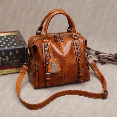 100% Genuine Leather Fashion Women Shoulder Bag Black Handbag Elegant Lady Messenger Crossbody Purse Casual Tote Bags Hand bags
