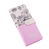 PinShang Wallet Women Landscape Pattern PU Purse Card Holder Hand Hold Wallet Fashionable Coins Pocket Female Purse Clutch zk30