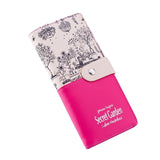 PinShang Wallet Women Landscape Pattern PU Purse Card Holder Hand Hold Wallet Fashionable Coins Pocket Female Purse Clutch zk30