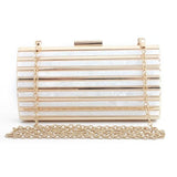 Luxury Brand Design Acrylic Decoration Clutches Women Evening Bags Party Wedding Hand Bag Chain Crossbody Purses Wallet Clutch