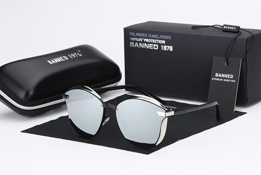 BANNED 1976 Luxury Women Sunglasses Fashion Round Ladies Vintage Retro Brand Designer Oversized Female Sun Glasses oculos gafas