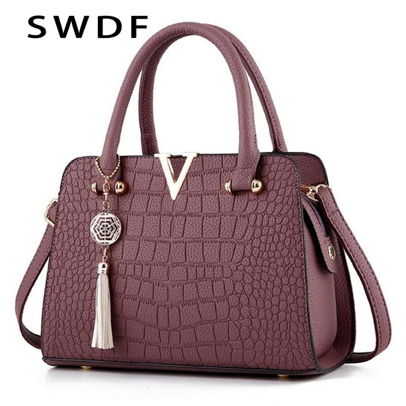 Fashion Alligator leather women handbags famous designer brand bags Luxury Ladies Hand Bags And Purses Messenger shoulder bags