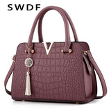 Fashion Alligator leather women handbags famous designer brand bags Luxury Ladies Hand Bags And Purses Messenger shoulder bags