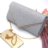 Woman Evening Bag Women's Diamond Rhinestone Clutch Crystal Day Clutch Wallet Wedding Purse Party Banquet Hand Bags Black Silver