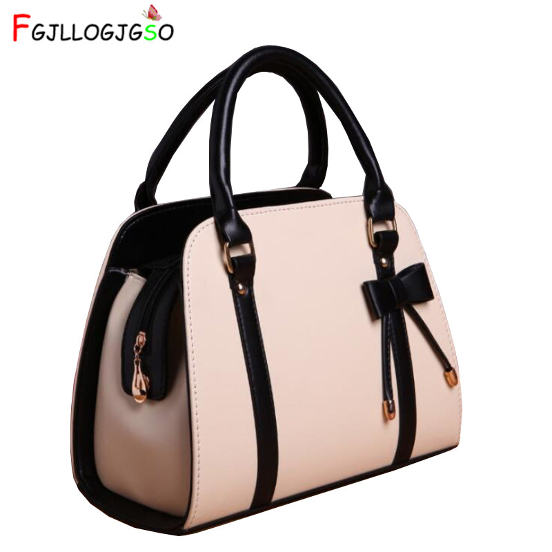 FGJLLOGJGSO Brand Casual leather Female handbag bowknot shoulder bag crossbody bags for women messenger bag Lady bolsa feminina