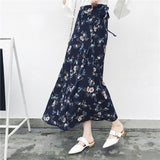 25 Colors 2019 Bohemian High Waist Floral Print Summer Skirts Womens Boho Asymmetrical Chiffon Skirt Maxi Long Skirts For Women