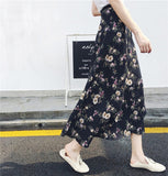 25 Colors 2019 Bohemian High Waist Floral Print Summer Skirts Womens Boho Asymmetrical Chiffon Skirt Maxi Long Skirts For Women