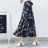 25 Colors 2019 Bohemian High Waist Floral Print Summer Skirts Womens Boho Asymmetrical Chiffon Skirt Maxi Long Skirts For Women