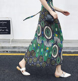 25 Colors 2019 Bohemian High Waist Floral Print Summer Skirts Womens Boho Asymmetrical Chiffon Skirt Maxi Long Skirts For Women