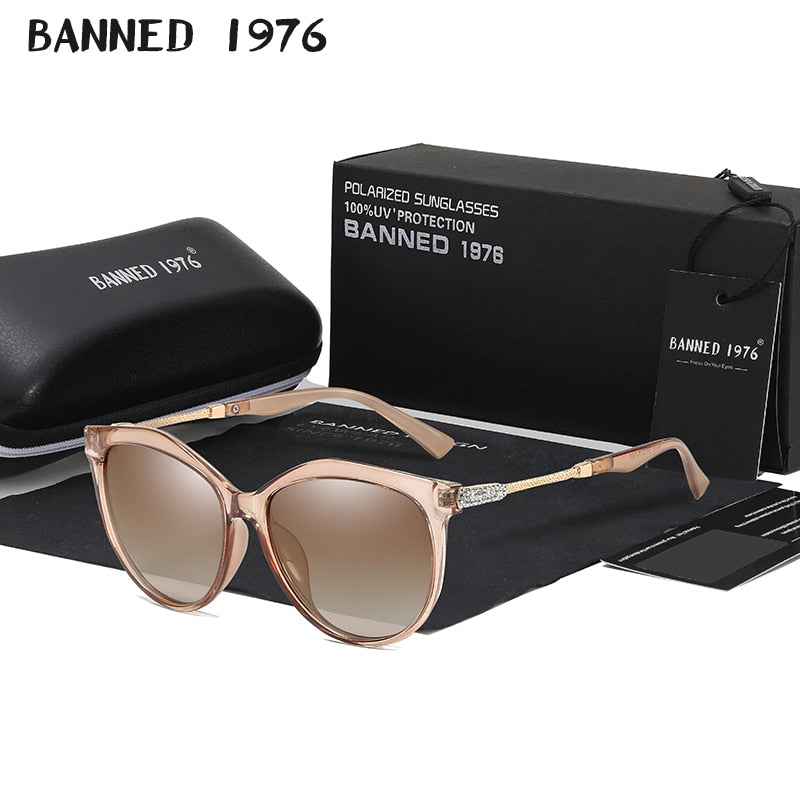 2019 New Luxury HD Polarized Women Sunglasses Fashion Round Ladies Vintage Brand Design cat eye woman Female Sun Glasses oculos